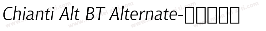 Chianti Alt BT Alternate字体转换